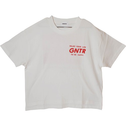 Rakuten - 40%OFFセール SALE ジェネレーター 子ども服 半袖Tシャツ 110cm-160cm GENERATOR GNTR Tシャツ ホワイト 2025春夏 メール便OK M(110cm-120cm)/L(130cm-140cm)/XL(150cm-160cm) キッズ ジュニア 子供服