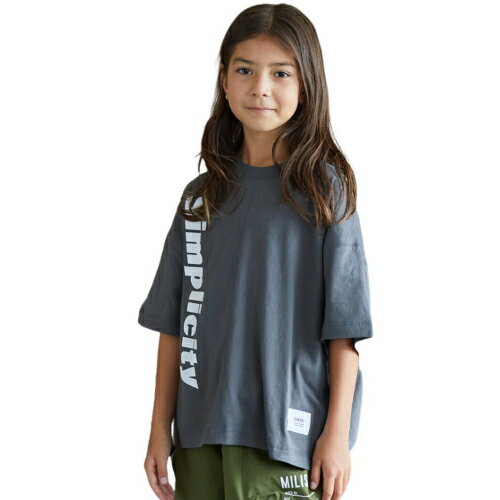 40%OFFセール SALE ジェネレーター 子ども服 半袖Tシャツ 130cm-160cm GENERATOR Simplicity 切り替え Tシャツ チャコールグレー メール便OK L(130cm-140cm)/XL(150cm-160cm) 2025春夏 キッズ ジュニア kids 子供服 男女兼用
