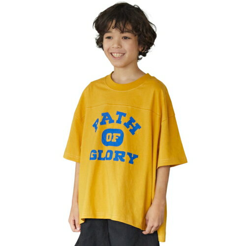 乐天商城 - 40%OFFセール SALE ジェネレーター 子ども服 半袖Tシャツ 130cm-160cm GENERATOR PATH フットボール Tシャツ イエロー メール便OK L(130cm-140cm)/XL(150cm-160cm) 2025春夏 キッズ ジュニア kids 子供服 男女兼用