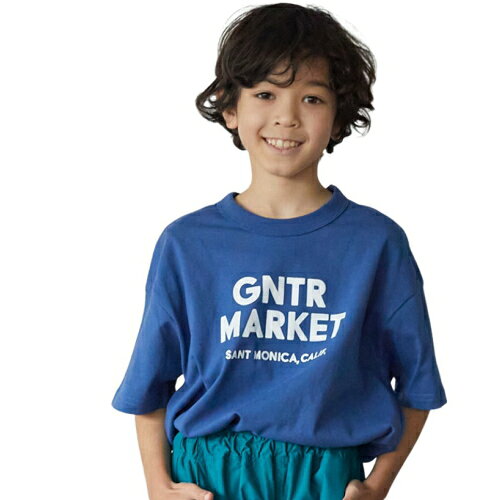 乐天商城 - 40%OFFセール SALE ジェネレーター 子ども服 半袖Tシャツ 130cm-160cm GENERATOR GNTR MARKET Tシャツ ブルー メール便OK L(130cm-140cm)/XL(150cm-160cm) 2025春夏 キッズ ジュニア kids 子供服 男女兼用