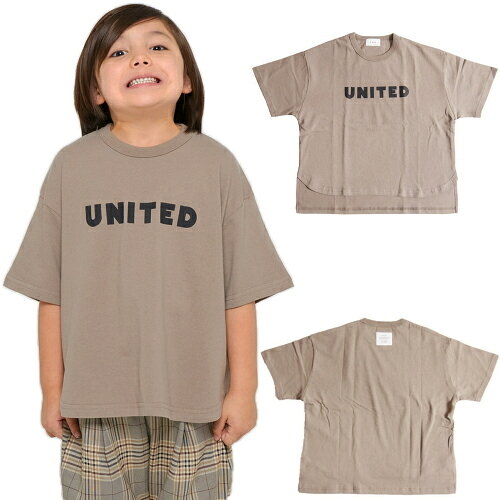 乐天商城 - 60%OFF SALE セール FOV フォブ 90-170cm UNITED半袖Tシャツ アッシュグレー メール便OK 春夏 ジェネレーター兄弟ブランド 子供服 キッズ ジュニア レディース