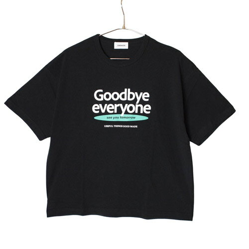 乐天商城 - GENERATOR（ジェネレーター） Goodbye Tシャツ ブラック F(160cm-170cm) メール便OK 2026春夏 新作
