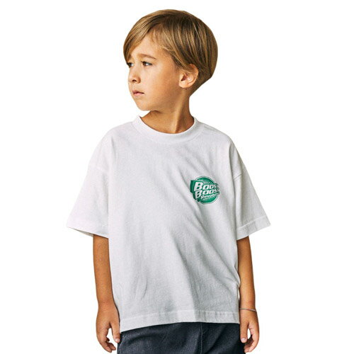 乐天商城 - BOOSTOCK（ブーストック） B/S Revolution Tシャツ ホワイト (130cm-160cm)　 メール便OK 2026春夏 新作