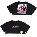 40%OFFセール SALE シスタージェニィ 子ども服 半袖Tシャツ 130cm-160cm SISTER JENNI チェーン付きショート丈Tシャツ ブラッ...