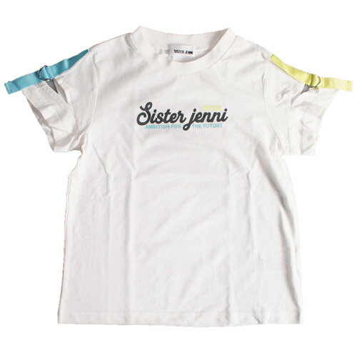 シスタージェニィ 子ども服 半袖Tシャツ 130cm-160cm SISTER JENNI 防蚊そでテープあきTシャツ オフホワイト メール便OK 2024春夏 130cm/140cm/150cm/160cm シスタージェニー 子供服 女の子用 キッズ ジュニア 新作