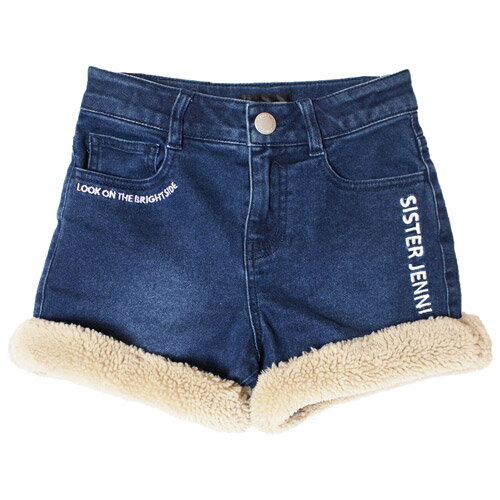40%OFFセール SALE シスタージェニィ 子ども服 130cm-160cm SISTER JENNI あったか裾ボア裏起毛デニムショーパン ネイビー メール便不可 2024秋冬 シスタージェニー ショートパンツのサムネイル