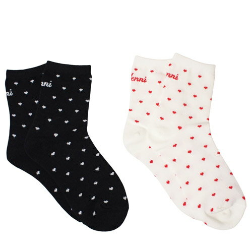 JENNI 子供服 靴下 19-24cm ジェニィ プチハートクルーソックス メール便OK 2025春夏 シスタージェニー シスタージェニィ SISTER JENNI キッズ ジュニア 子供用 子ども服 女の子用 19cm-21cm/22cm-24cm kids junior 新作