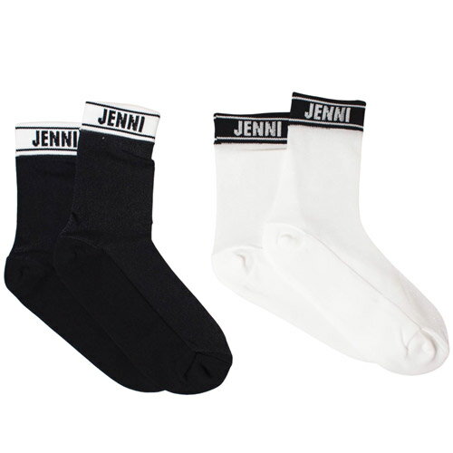 JENNI 子供服 靴下 19-24cm ジェニィ ラインロゴ シアークルーソックス シースルー メール便OK 2025春夏 シスタージェニー シスタージェニィ SISTER JENNI キッズ ジュニア 子供用 子ども服 女の子用 19cm-21cm/22cm-24cm kids junior 新作