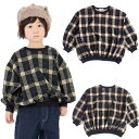 40%OFFセール SALE メイクユアデイ 子供服 トレーナー 80-140cm MAKE YOUR DAY ジャガードプルオーバー チェック ブラック 20...