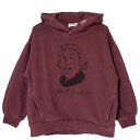 40%OFFセール SALE メイクユアデイ 子ども服 パーカー 150cm/160cm MAKE YOUR DAY ゆるアインシュタイン裏毛フーディ パープル...
