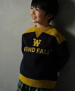 40%OFFセール SALE メイクユアデイ 子ども服 パーカー 150cm/160cm MAKE YOUR DAY ロゴ刺繍ガゼット裏起毛トレーナー ネイビー...