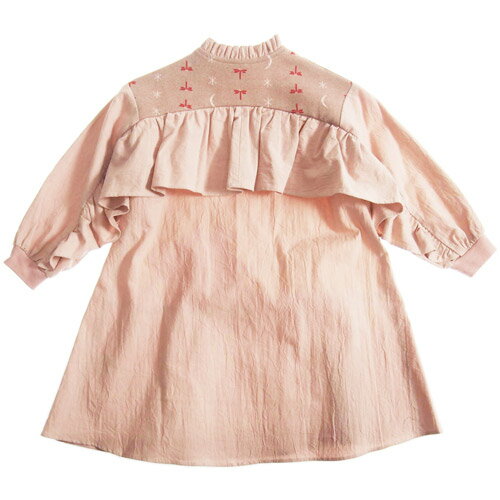 【60%OFFセール】MOL モル 90-150cm bird frill onepiece ワンピース モスピンク ...