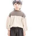 50%OFF SALE セール MOL モル 90-150cm puff blouse-T パフブラウスT チャコール メール便OK S(90cm-105cm)/M(105cm-120cm)/M(105cm-120cm)/L(120cm-135cm)/LL(135cm-150cm) mol22ssts02 子供服 ママと親子お揃いコーデも