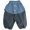 60%OFF SALE セール MOL モル FREE(Ladies') herringbone nep layered pants ヘリンボーンネップレイヤードパンツ ペールブルー メール便不可 mol22awpt02 子供服ブランドのレディースサイズ ママと親子お揃いコーデも(4)