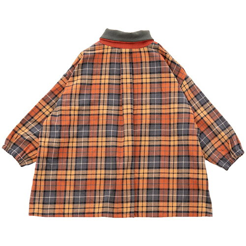 50%OFFセール SALE モル 子供服 90-150cm MOL wrap collar checkshirt ラップカラ...