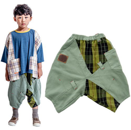 モル 子ども服 パンツ 90cm-150cm MOL crash pants クラッシュパンツ モスグリーン Lサイズまでメール便配送 2024春夏 S(90cm-105cm)/M(105cm-120cm)/L(120cm-135cm)/LL(135cm-150cm) キッズ ジュニア 子ども服 mol room モルルーム 新作