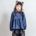40%OFFセール SALE モル 子ども服 90cm-150cm MOL wings blouse ウイングブラウス ネイビー メール便不可 2024秋冬 キ...