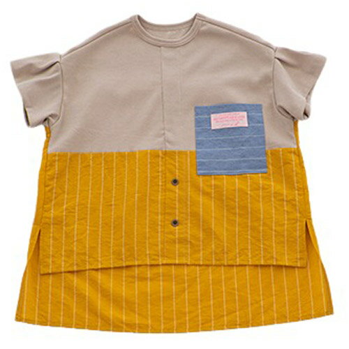 乐天商城 - MOL（モル） border shirt T ボーダーシャツT イエロー FREE(Ladies') メール便OK 2026春夏 新作