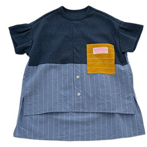 乐天商城 - MOL（モル） border shirt T ボーダーシャツT ブルー FREE(Ladies') メール便OK 2026春夏 新作