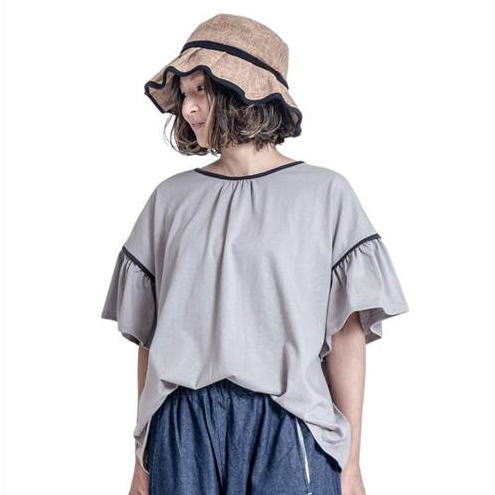 Other - MOL（モル） frill T フリルTシャツ グレー FREE(Ladies') メール便OK 2026春夏 新作