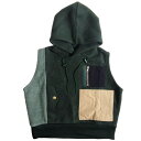 60%OFF SALE セール nunuforme ヌヌフォルム 155cm/163cm(Ladies') トリコロールベスト アウター 羽織 モスグリーン メ...