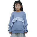 50%OFFセール SALE ヌヌフォルム 子供服 トレーナー 115-145cm nunuforme ラウンドフリルT パープル 2023秋冬 メール便不可 ...