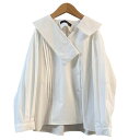 50%OFFセール SALE ヌヌフォルム 子供服 長袖シャツ 105-145cm nunuforme ピンタックシャツ オフホワイト 2023秋冬 メール便O...