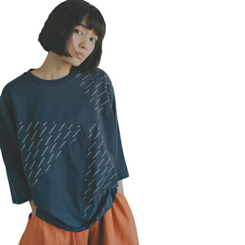 乐天商城 - 50%OFF SALE セール ヌヌフォルム レディース Tシャツ 155cm/163cm nunuforme チェンジブロックT 2023SS 春夏 半袖 5分袖 メール便OK 23-nf19-918-501A レディース服