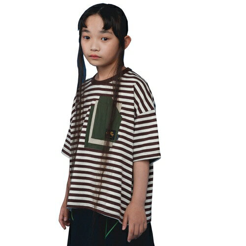 乐天商城 - 50%OFF SALE セール ヌヌフォルム 子供服 Tシャツ 115-145cm nunuforme スタンレイ ポケットレイヤードT 2023SS 春夏 半袖 メール便OK 29-nf19-921-653 キッズ 子ども服 115cm 125cm 135cm 145cm kids junior