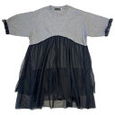 50%OFF SALE セール ヌヌフォルム 子供服 Tシャツ 125-145cm nunuforme ハイウエストチュールワンピース 半袖 2023SS 春夏...