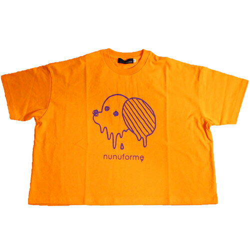 ヌヌフォルム レディース 半袖Tシャツ 155cm/163cm nunuforme とろけるinuinuT オレンジ メール便OK 2024春夏 1(155cm)/2(163cm) レディース服 大人服 新作 nt21-008A