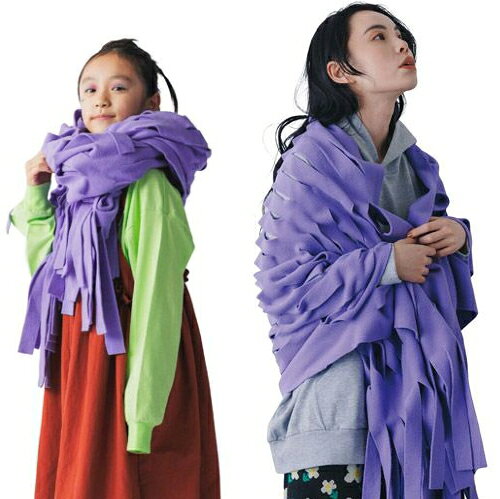 nunuforme（ヌヌフォルム） tole カットストール パープル F(KIDS-ADULT 70cm×220cm)メール便不可 2026秋冬 新作