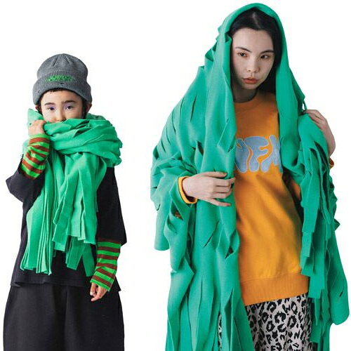 nunuforme（ヌヌフォルム） tole カットストール グリーン F(KIDS-ADULT 70cm×220cm)メール便不可 2026秋冬 新作