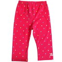 40%OFF SALE セール エックスガールステージス 子供服 レギンス 80-140cm X-GIRL STAGES 星総柄7分丈レギンス スパッツ ピンク...