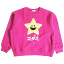 40%OFFセール SALE エックスガールステージス 子供服 スウェット 80-140 X-GIRL STAGES キラッキーモチーフトレーナー 裏毛 ディー...