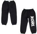 40%OFFセール SALE X-girl Stages 子供服 ロングパンツ 80-140 エックスガールステージス バックロゴスウェットパンツ クロ 2023秋冬 110まではメール便OK ベビー服 キッズ 子ども服(4)