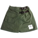 40%OFFセール SALE X-girl Stages 子供服 スカート 80cm-140cm 裏起毛カーゴ巻スカート カーキ 2023秋冬 メール便OK ベ...