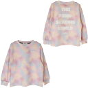 35%OFFセール SALE X-girl Stages 子ども服 ロンT 80-140cm エックスガールステージス バックロゴ長袖Tシャツ マルチ タイダイ...
