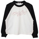 35%OFFセール SALE X-girl Stages 子ども服 ロンT 80-140cm エックスガールステージス ラインストーンロゴラグラン長袖Tシャツ ...