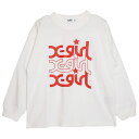 20%OFFセール SALE X-girl Stages 子ども服 ロンT 80-140cm エックスガールステージス ミルズロゴ長袖Tシャツ シロ メール便O...