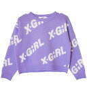 35%OFFセール SALE X-girl Stages 子ども服 90-140cm エックスガールステージス ロゴニットプルオーバー ラベンダー 120cmま...