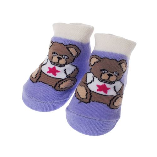 X-girl Stages エックスガールステージス ベビー用 靴下 9-13cm ベアジャガードベビーソックス ラベンダー メール便OK F(9cm-13cm) エックスガール キッズ ベビー服 baby 赤ちゃん 子供服 KIDS 新生児 出産祝い 女の子