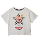 40%OFFセール SALE X-girl Stages 子ども服 80-140cm エックスガールステージス ダイナーパフェプリント半袖Tシャツ オフホワイト メール便OK 2025春夏 XGIRL エックスガール キッズ