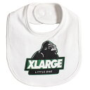 エクストララージ キッズ XLARGE KIDS スランテッドゴリラスタイ シロ メール便OK FREE 9433504 X-LARGE KIDS ベビー服 ビブ よだれかけ