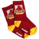 30%OFFセール SALE エクストララージ キッズ 子供服 靴下 13-21cm XLARGE KIDS ボックスゴリラクルーソックス ワインレッド メール...