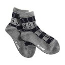 30%OFFセール SALE エクストララージ キッズ XLARGE KIDS 13-21cm ロゴ総柄クルーソックス グレー メール便OK SS(13-15c...