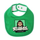 エクストララージ キッズ XLARGE KIDS ファニーゴリラ&グラフィティ蓄光プリントスタイ グリーン メール便OK FREE(巾約19cm×丈約13cm) X-LARGE KIDS ベビー服 ビブ よだれかけ|詳細画像