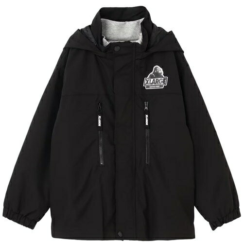 20%OFFセール SALE エクストララージ キッズ XLARGE KIDS 子ども服 90-140cm 【3WAY】OGフードブルゾン クロ ブラック メール便不可 25秋冬 アウター 防寒 X-LARGE KIDS エクストララージキッズ