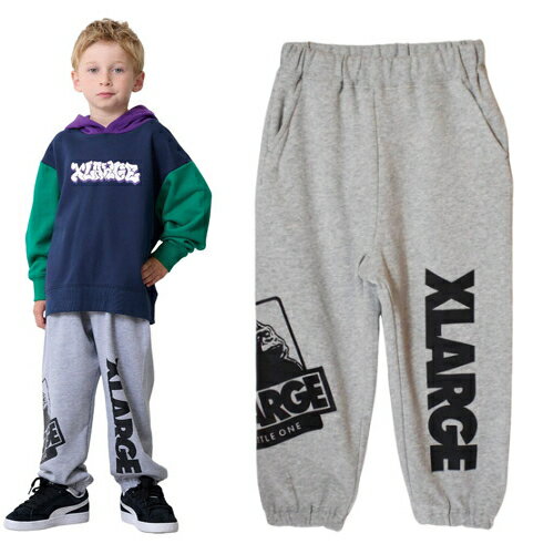 エクストララージ キッズ XLARGE KIDS 子ども服 80-140cm ビッグOG&ロゴスウェットパンツ トップグレー..