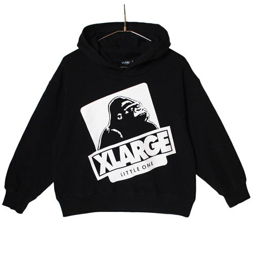 エクストララージ キッズ XLARGE KIDS 子ども服 90-140cm ビッグOGパーカー クロ ブラック 90cm/100cm/110cm/120cm/130cm/140cm 130cmまでメール便OK 2025秋冬 スウェットプルオーバーパーカー 裏毛 X-LARGE KIDS エクストララージキッズ 新作(4)